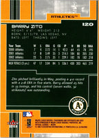 2002 Fleer Focus JE K Corps Game Used Barry Zito #6