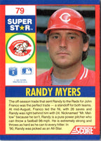 1991 Score 100 Superstars Randy Myers #79
