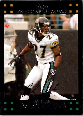 2007 Topps Rashean Mathis #236