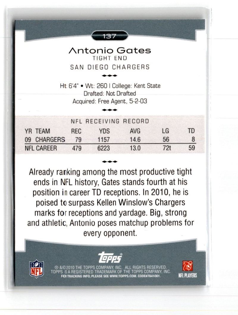 2010 Topps Platinum Antonio Gates
