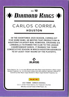 2021 Donruss Holo Purple Carlos Correa #12