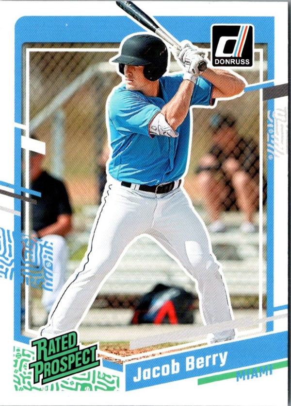 2023 Donruss Holo Blue Jacob Berry #52