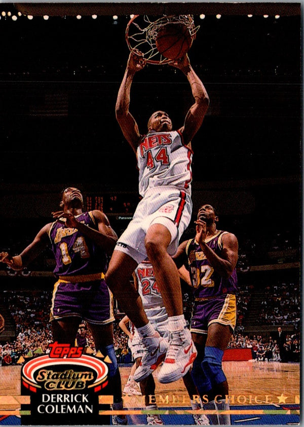 1992 Stadium Club Derrick Coleman #193