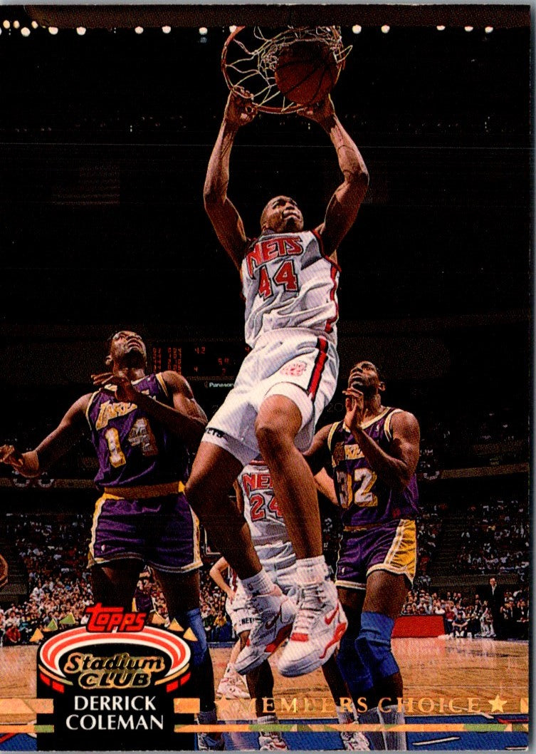 1992 Stadium Club Derrick Coleman