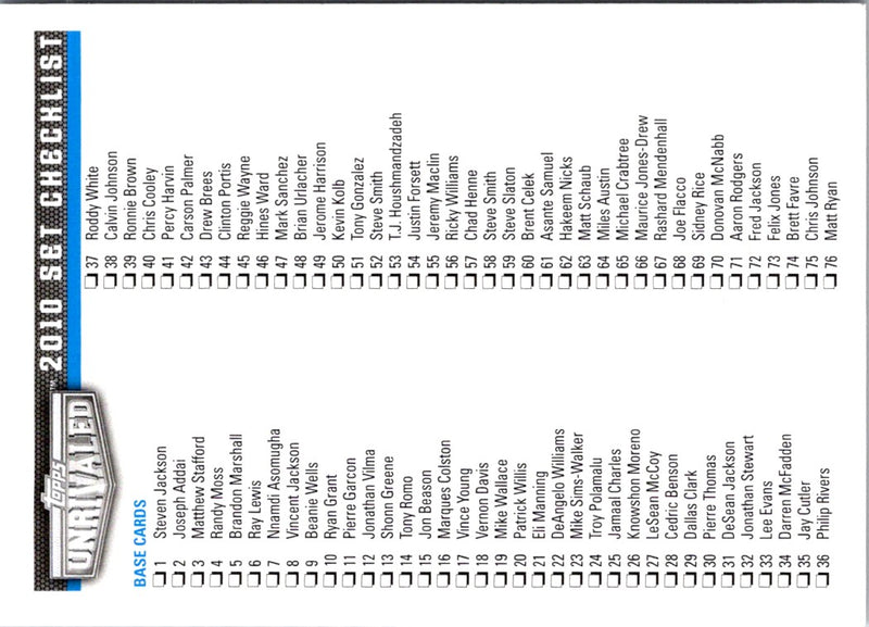 2006 Topps Total Checklists Checklist 5