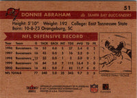 2001 Fleer Tradition Glossy Donnie Abraham #51