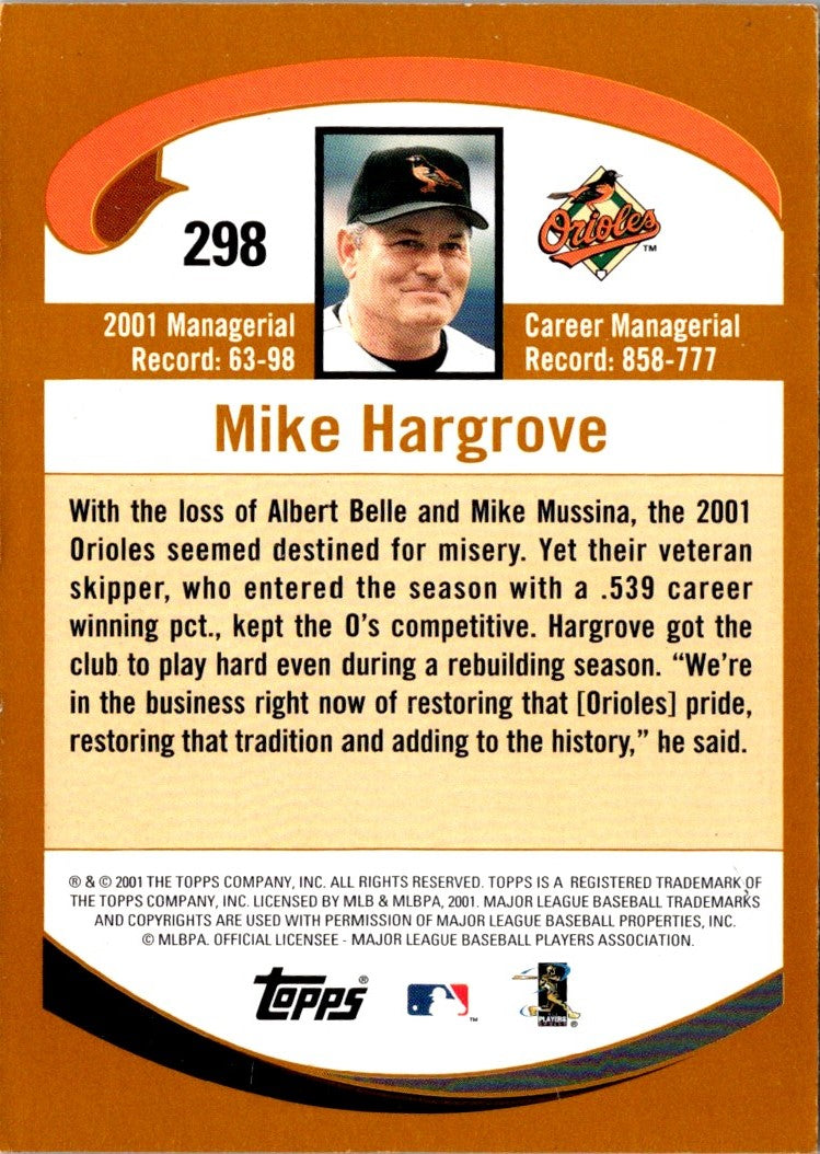 2002 Topps Mike Hargrove