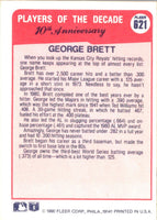 1990 Fleer George Brett #621A