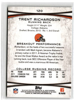 2012 Bowman Rookies Trent Richardson #120
