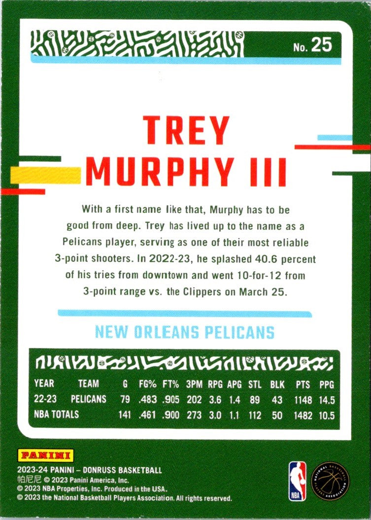 2023 Donruss Trey Murphy III