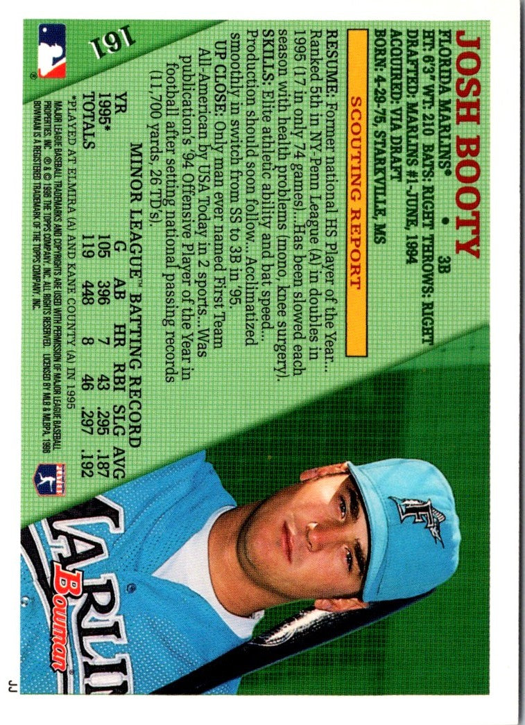 1996 Bowman Josh Booty