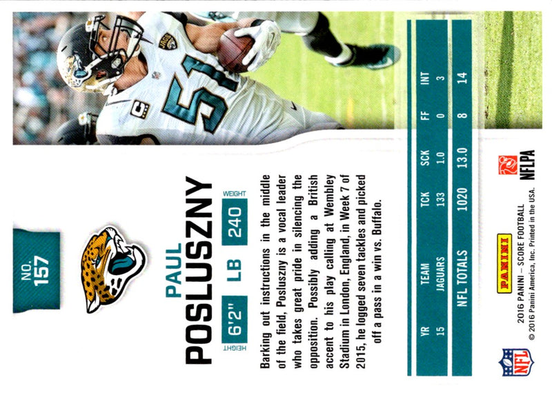 2016 Score Paul Posluszny