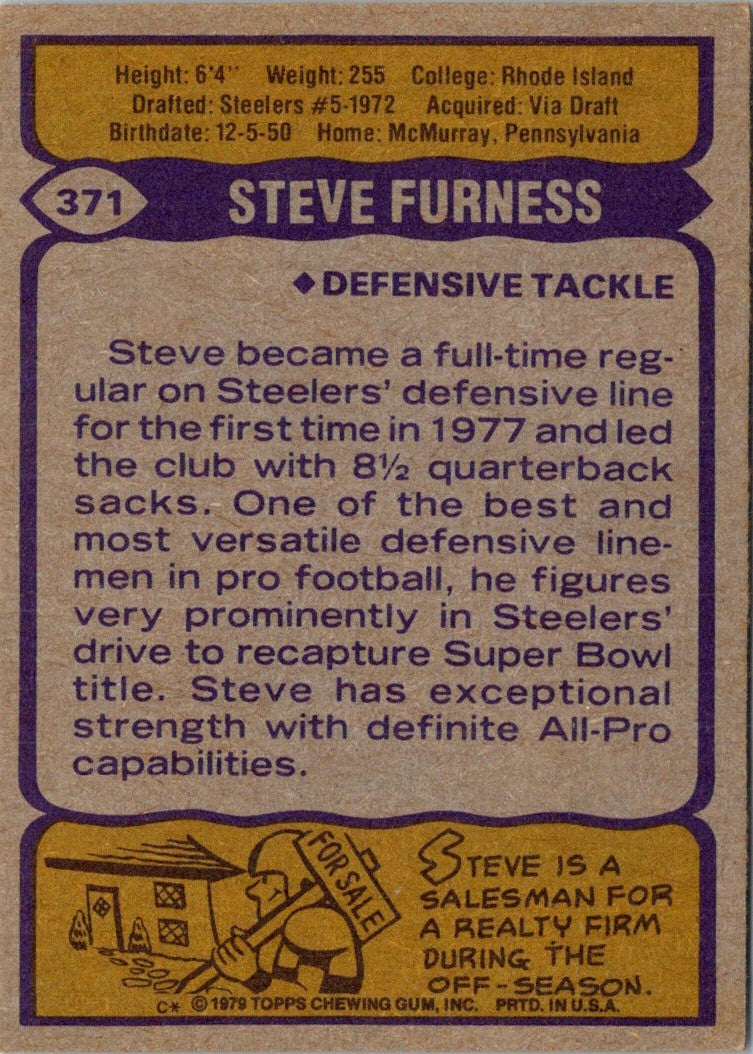 1979 Topps Steve Furness