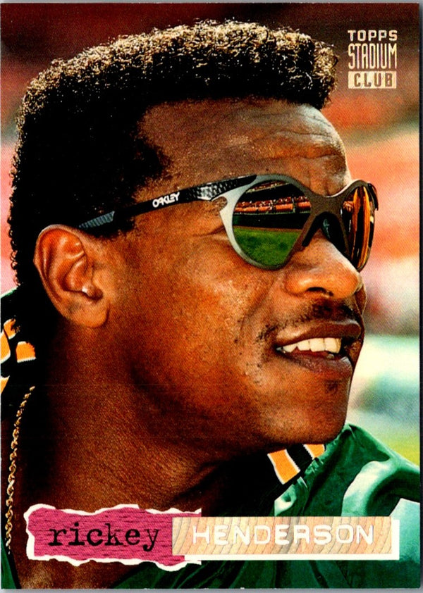 1994 Stadium Club Rickey Henderson #654