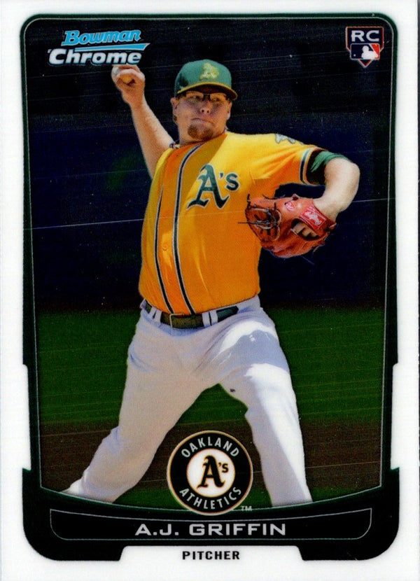 2012 Bowman Draft Picks & Prospects Chrome A.J. Griffin #3