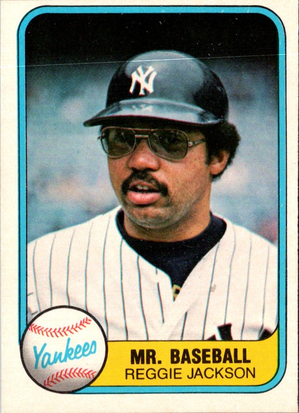 1981 Fleer Reggie Jackson #79B