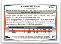 2014 Bowman Chrome Prospects Victor De Leon #BCP101