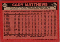 1986 Topps Gary Matthews #485