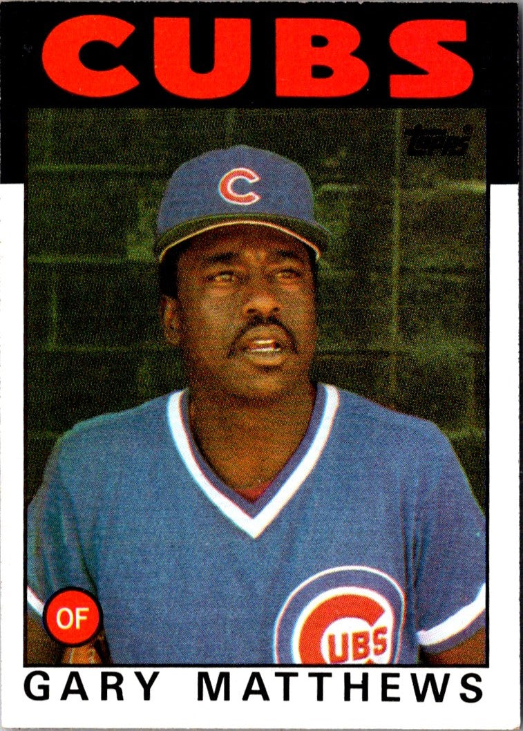 1986 Topps Gary Matthews