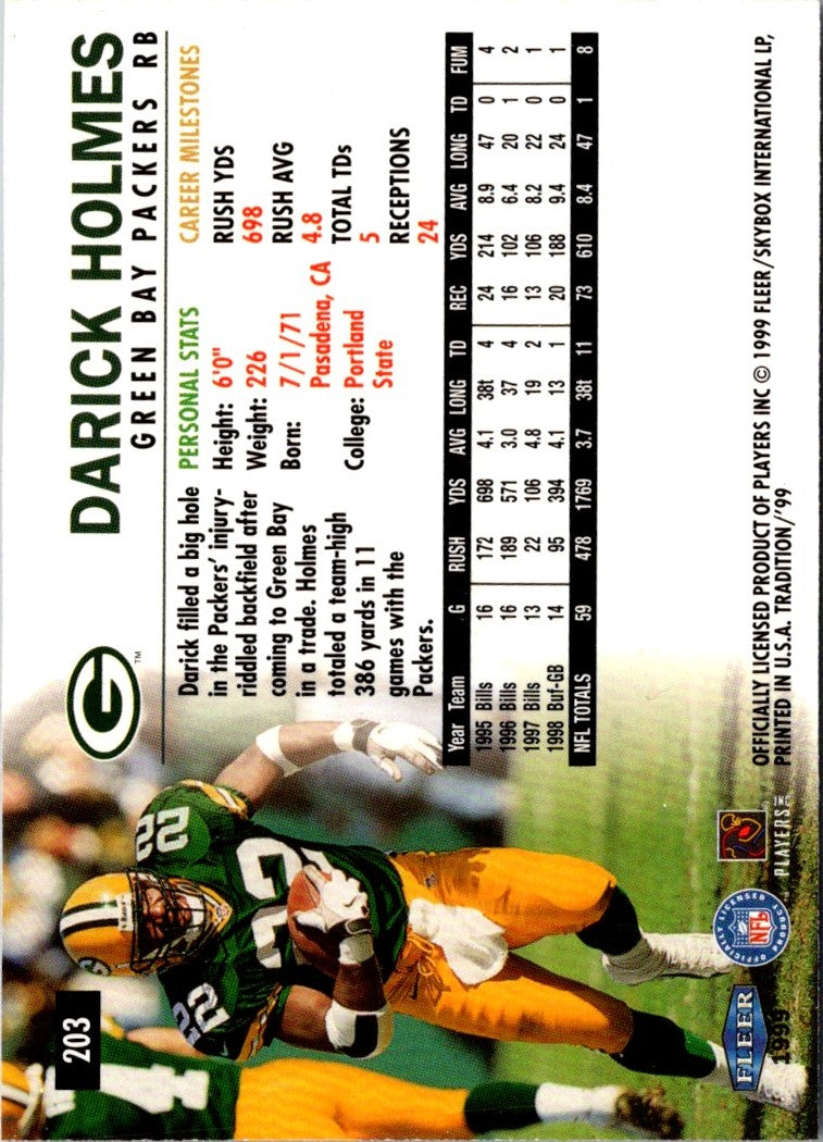 1999 Fleer Tradition Darick Holmes