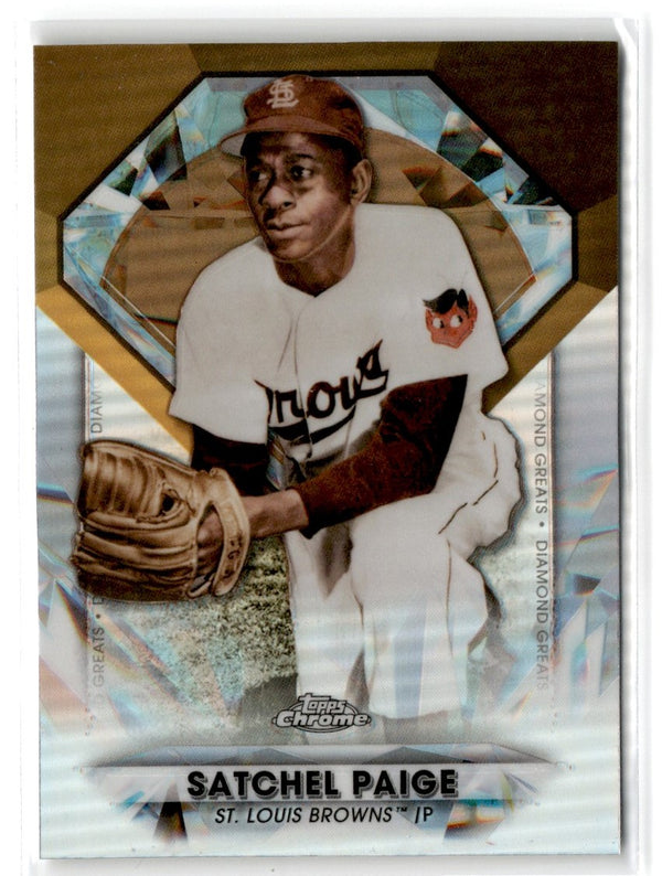 2022 Topps Chrome Update Diamond Greats Die-Cuts Satchel Paige #DGC-11