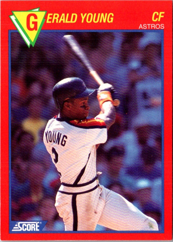 1989 Score Baseball's 100 Hottest Players Gerald Young #72