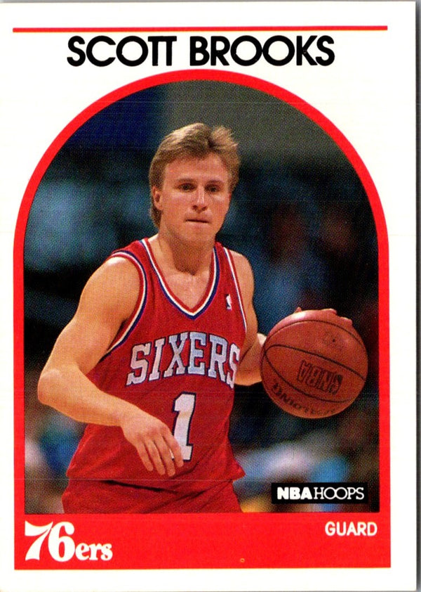 1989 Hoops Scott Brooks #34 Rookie