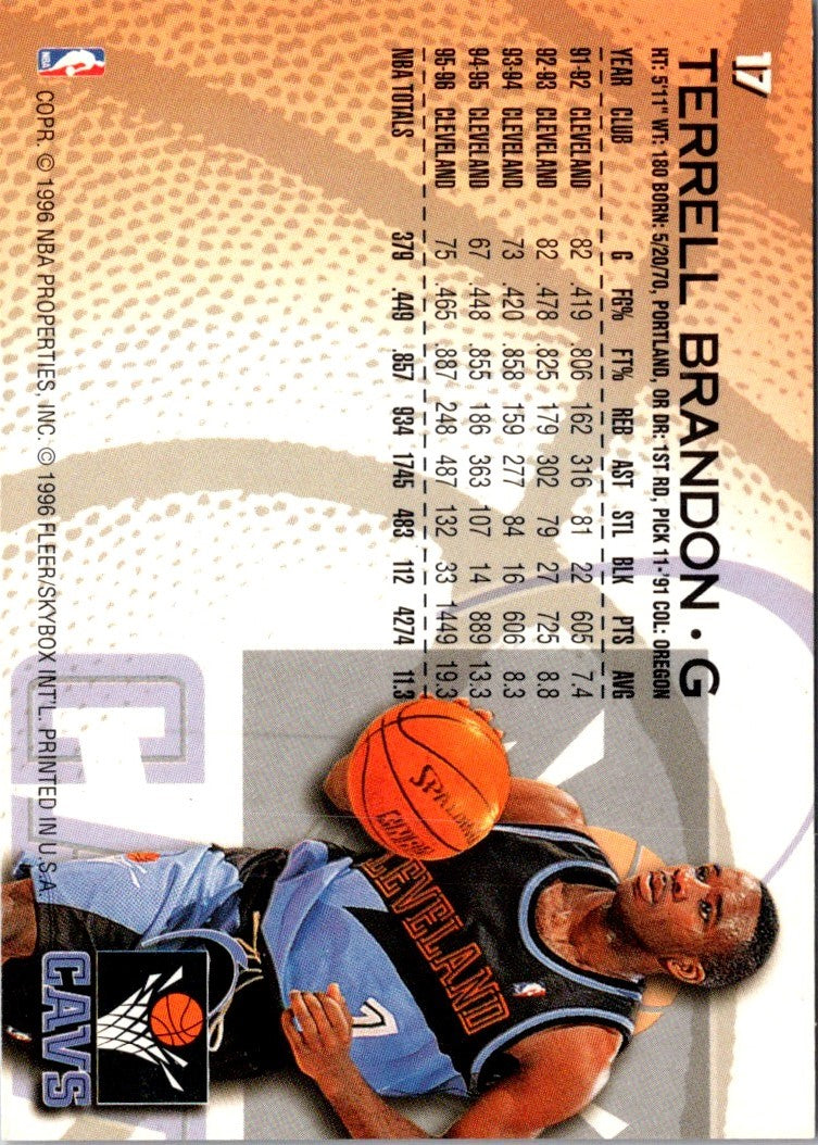 1996 Fleer European Terrell Brandon