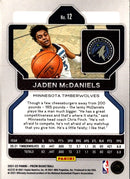 2021 Panini Prizm Blue Jaden McDaniels
