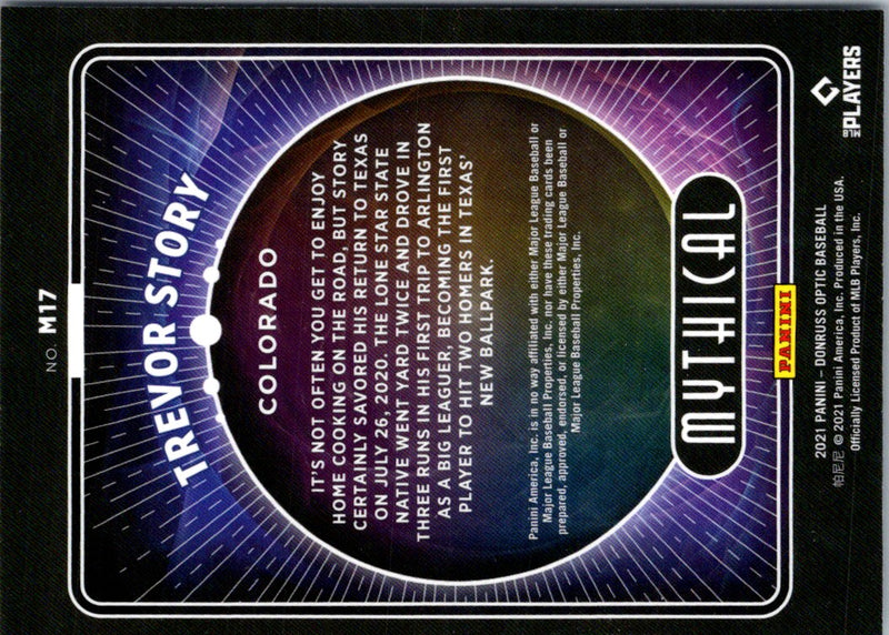 2021 Donruss Optic Mythical Trevor Story