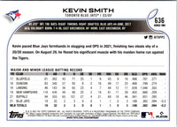 2022 Topps Kevin Smith #636 Rookie