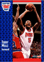 1991 Fleer Terry Mills #324 Rookie