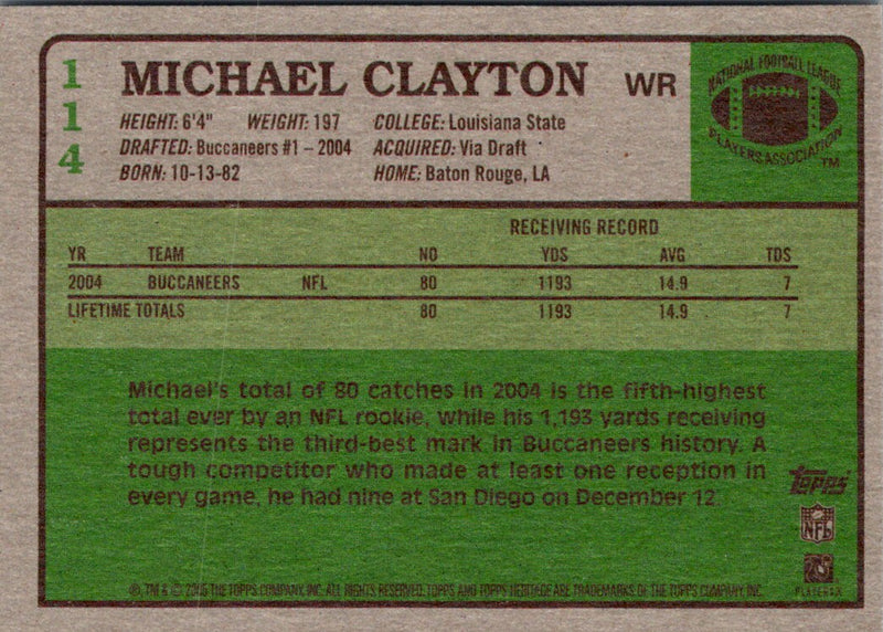 2005 Topps Heritage Michael Clayton