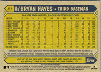 2022 Topps 1st Edition Gold Foil Tampa Bay Rays #274