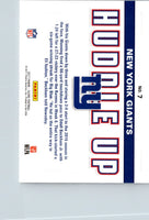 2017 Score Huddle Up New York Giants #7