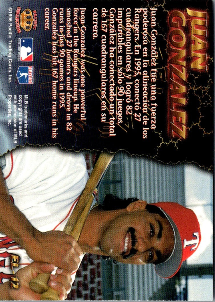 1996 Pacific Crown Collection Juan Gonzalez