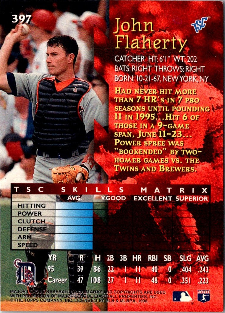 1996 Stadium Club John Flaherty