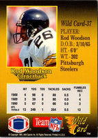 1991 Wild Card 10 Stripe Rod Woodson #37