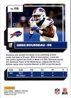 2022 Donruss Blue Press Proof Greg Rousseau #118