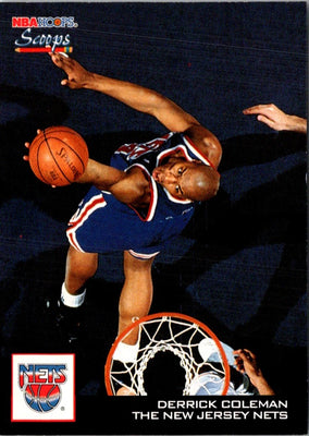 1993 Hoops Scoops Fifth Anniversary Gold Derrick Coleman #HS17