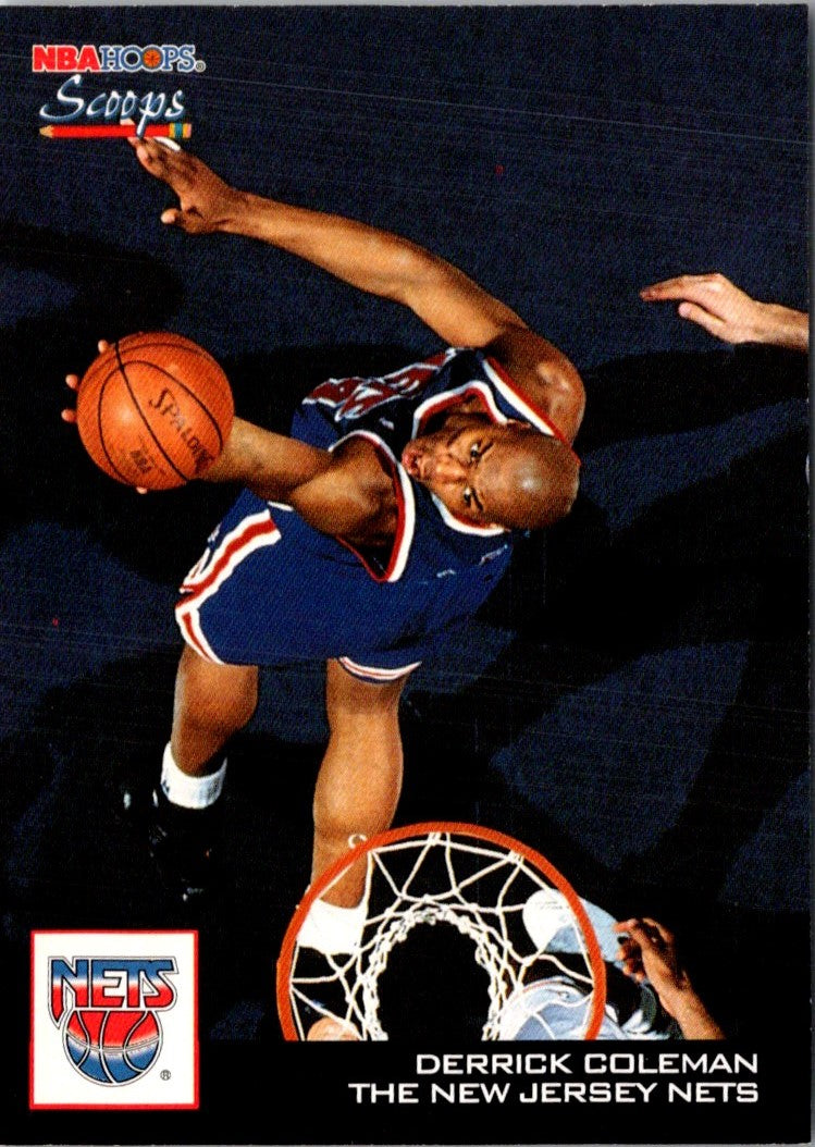 1993 Hoops Scoops Fifth Anniversary Gold Derrick Coleman
