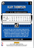 2018 Donruss Klay Thompson #12