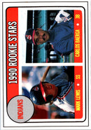 1990 Baseball Card Magazine '69 Topps Replicas Indians Rookies (Mark Lewis/Carlos Baerga)