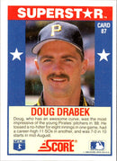 1989 Score Baseball's 100 Hottest Players Doug Drabek