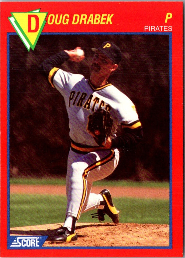 1989 Score Baseball's 100 Hottest Players Doug Drabek #87