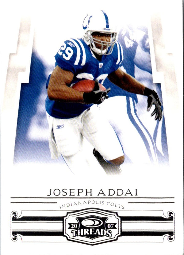 2007 Donruss Threads Joseph Addai #85
