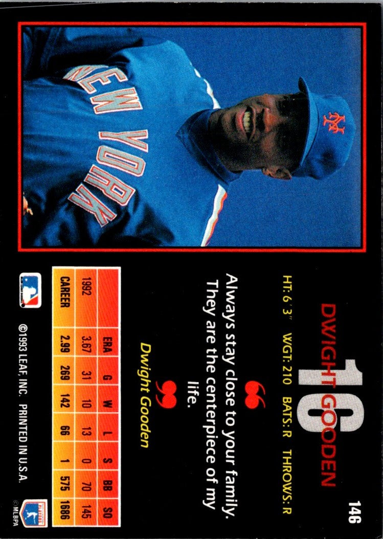 1993 Triple Play Dwight Gooden