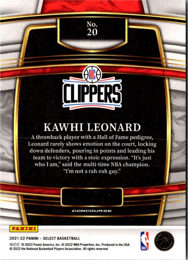 2022 Panini Prizm Dominance Kawhi Leonard