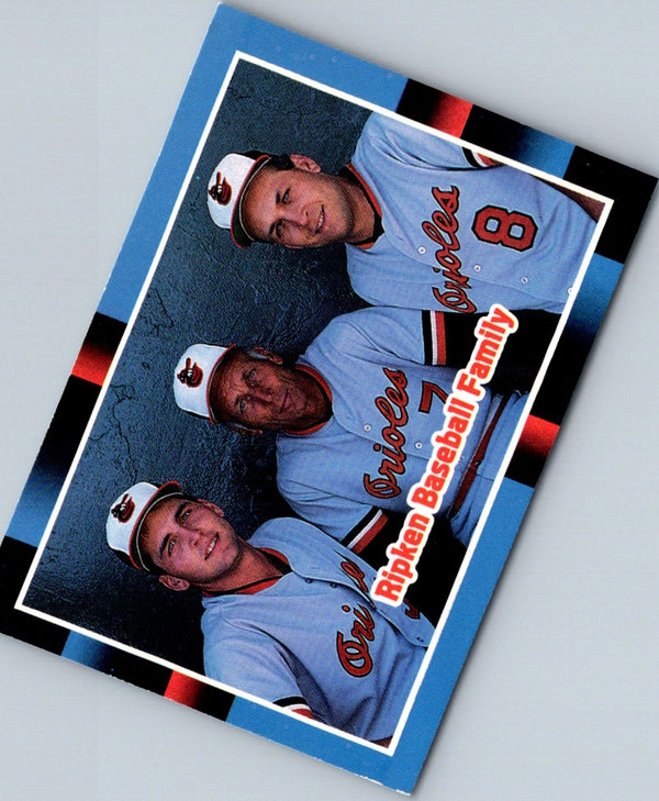 1988 Donruss Ripken Baseball Family (Billy Ripken/Cal Ripken Sr./Cal Ripken Jr.) #625