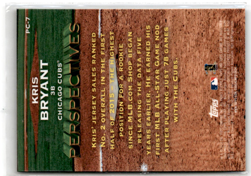 2016 Topps Chrome Perspectives Kris Bryant